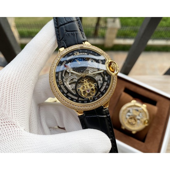 卡地亚 Cartier 精品男士腕表,劲爆镂空设计,技艺精湛,独具匠心,尊贵大气,绅士风范。采用全自动机械机芯,顶级316精钢表壳,进口小牛皮表带,矿物质超强镜面,尺寸46-13 卡地亚 Cartier 精品男士腕表,劲爆镂空设计,技艺精湛,独具匠心,尊贵大气,绅士风范。采用全自动机械机芯,顶级316精钢表壳,进口小牛皮表带,矿物质超强镜面,尺寸46-13