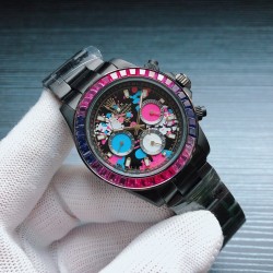 N厂做工 劳力士 ROLEX X43 迪通拿系列男士多功能机械腕表 尺寸：42mm12mm机芯：全自动机械机芯 镜面：蓝宝石玻璃镜面 材料：316精钢鑫表壳 表扣：原装折叠扣 三杰精致推荐男士机械休闲商务腕表 SJ为你精心打造超真实实物图拍摄 让你超真实实物图体验