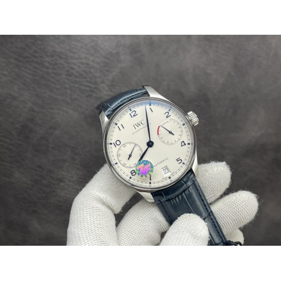 ZF销量神器！葡7 万国IWC－葡萄牙系列 七日链 葡七 自动机械机芯 独立小秒针 真动能指示 蓝宝石玻璃 牛皮表带42mm[色][色]