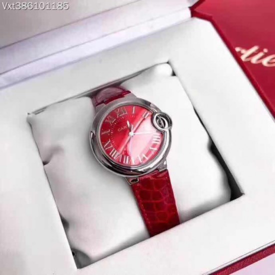 商品编号:38610118CARTIER 卡地亚蓝汽球V2版 中号33MM 1比1壳带 全自动机芯｛进口机芯｝双卜形蓝宝石水晶玻璃[色][色]商品规格:默认规格