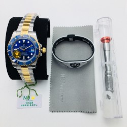 N9 Factory力作 V9版劳力士Rolex绿蓝黑水鬼904L钢版，表圈和圈口刻度填色更逼真，直径40毫米x13毫米，搭载ETA2836自动机械机芯，904L精钢表壳表链，蓝宝石镜面，超强夜光，折叠扣，防水大于100米！N9匠心独运 值得你拥有！