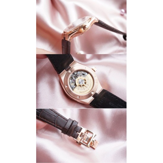 ★实拍 女神推荐款【Vacheron Constantin江诗丹顿】纵横四海系列OVERSEAS女款小号型【表壳】表径3610.8mm 质感细腻大方 84颗圆形切割施华洛水钻璀璨夺目 蓝宝石镜面永不刮花【表盘】大三针的设计 简约大方 旭日纹缎面拉丝的工艺处理 深邃优雅 18k金时标均带白色夜光涂层【机芯】CITIZEN8系列改Cal.5300机芯(机芯稳定零返修 )后原装18k纳米镀金质摆陀【表带扣】半马其他十字三片折叠式表扣 进口牛皮表带越欣赏 越懂欣赏 ★实拍 女神推荐款【Vacheron Constantin江诗丹顿】纵横四海系列OVERSEAS女款小号型【表壳】表径3610.8mm 质感细腻大方 84颗圆形切割施华洛水钻璀璨夺目 蓝宝石镜面永不刮花【表盘】大三针的设计 简约大方 旭日纹缎面拉丝的工艺处理 深邃优雅 18k金时标均带白色夜光涂层【机芯】CITIZEN8系列改Cal.5300机芯(机芯稳定零返修 )后原装18k纳米镀金质摆陀【表带扣】半马其他十字三片折叠式表扣 进口牛皮表带越欣赏 越懂欣赏