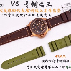 VS 沛纳海 爆品：青铜之王PAM968 47MM 官网线上直接售罄，一表难求！VS首次突破行业棕色陶瓷圈！随时光荏苒形成铜绿效果，为每一枚腕表倾注与众不同的个性～简直太帅！