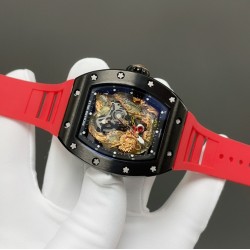 成龙大哥同款Jack Chen Richard Mille 理查德米勒  RM57-03飞龙 在天系列 全球限量8只 贵重来不是你的缺点！ 进口西铁城精准走时机芯，配搭高端橡树胶带、原装折叠扣！！！龙在中国“四大祥兽”，龙是中国等东亚区域古代神话传说中的神异动物，常用来象征祥瑞