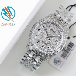 LS精品    火爆双十二，劳力士经典满天星优惠大酬宾！：ROLEX（劳力士）：经典满天星系列，采用施洛华水钻，高超的镶嵌手艺，打造一枚高贵优雅的经典传承！一比一复刻的40MM尺寸，搭载进口机芯完美走时，零误差让你把握住人生的每分每秒！来自希伯来数字灵感，设计者带领着认识了一个文化！