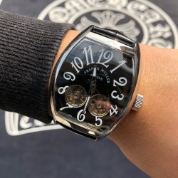 ⭐️法兰克穆勒 Franck Muller ⚜️尺寸 40*55mm ⌚️锥桶型立体壳身⚙️ 全自动镂空双飞轮机芯  头层小牛皮表带原装针扣独特的F M风格 只为专属打造 BG™️ 出品 ✈️