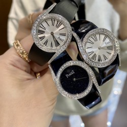伯爵69系列 迷你小号-26mmRF厂伯爵新款小号26mm。Limelight Gala系列的女性钻石手表是绝对诱惑的标志，表盘独特的6与9的造型，混合艺术，设计和珠宝，他们赞扬充满活力和大胆女性气质。在伯爵的眼里，每一位演绎人生故事的女主角，都注定拥有出众魅力！别出心裁，不断进阶超越。尺寸26mm  机芯：瑞士朗达机芯 玻璃：蓝宝石镜面 皮带：美洲鳄鱼皮