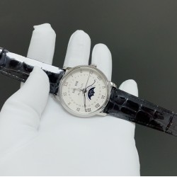 宝珀villeret 经典6654 全新V3升级版来咯从“芯”出发，去繁就简 让属于你的分秒瞬间更加完整！ 升级亮点【机芯】1.全新进口Cal.6654机芯 摆幅28800 走时更精准2.升级秒针实心大中轴 同步正品3.烫金立体工艺月相盘4.对版后盖见光比例 宝珀6654 全新V3升级版——你值得拥有！