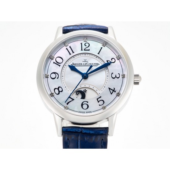 TW出品:积家约会系列自动机械图为女表 【尺寸】尺寸34mm 厚度10mm【机芯】搭载进口9015机改原装cal.898A自动上链机芯(不是加夹板)【表带】搭配进口意大利牛皮表带 【显示指针】顶级烧钢兰指针 具昼夜显示功能 TW出品:积家约会系列自动机械图为女表 【尺寸】尺寸34mm 厚度10mm【机芯】搭载进口9015机改原装cal.898A自动上链机芯(不是加夹板)【表带】搭配进口意大利牛皮表带 【显示指针】顶级烧钢兰指针 具昼夜显示功能