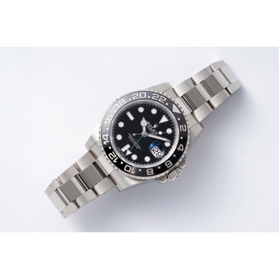 ROLEX 劳力士 GMT格林尼治型 尺寸40mm！精钢表壳表链，蓝宝石镜面，超级夜光，双向陶瓷旋转表圈，原装折叠扣！