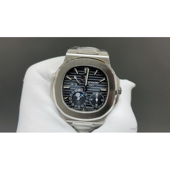 今日推荐百达翡丽 总裁5712 白壳蓝面 40mm 真动能Cal.240一体机 顶级品质 出货实拍✈️