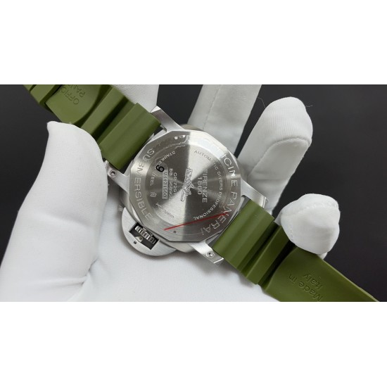 今日推荐沛纳海Pam1055 白壳绿面 42mm 自动上链机械机芯 顶级品质 出货实拍✈️