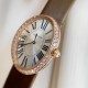 Baignoire de Cartier / oval shape / rosegold with diamonds Width 28mm . length 39mm 卡地亚创新与复古撞击的审美 / Baignoire腕表卡地亚浴缸系列,法式优雅的椭圆形设计搭配柔软绢丝表带,便捷式折叠表扣,略微弯曲的表壳完美贴合手腕曲线,配载瑞士石英机芯,淬火钢蓝剑形指针,耐磨损镜面,宽度28mm ,长度39mm Baignoire de Cartier / oval shape / rosegold with diamonds Width 28mm . length 39mm 卡地亚创新与复古撞击的审美 / Baignoire腕表卡地亚浴缸系列,法式优雅的椭圆形设计搭配柔软绢丝表带,便捷式折叠表扣,略微弯曲的表壳完美贴合手腕曲线,配载瑞士石英机芯,淬火钢蓝剑形指针,耐磨损镜面,宽度28mm ,长度39mm
