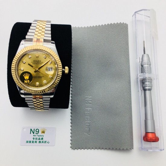 N9 Factory诚意推荐 官方原版一比一复刻,劳力士Rolex日志型男款系列,尺寸:41毫米,采用904L精钢,蓝宝石玻璃镜面,6⃣️字位拥有小劳力士防伪镭射标,ETA2836机芯机械,稳定有保证!N9品质 值得拥有!「送N9劳力士专用拆表工具」 N9 Factory诚意推荐 官方原版一比一复刻,劳力士Rolex日志型男款系列,尺寸:41毫米,采用904L精钢,蓝宝石玻璃镜面,6⃣️字位拥有小劳力士防伪镭射标,ETA2836机芯机械,稳定有保证!N9品质 值得拥有!「送N9劳力士专用拆表工具」