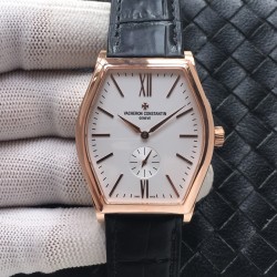 台湾A厂出品 顶级复刻 VC江诗丹顿马耳他系列  82230/000R-9716腕表 装置原装4400AS手动上链机芯 十字卜蓝宝玻璃  专柜表径:36.7*47.6  厚度:9.1mm 进口意大利小牛皮表带 采用316精钢制作表壳 工艺完美1:1复刻 值得一戴(实力拍，实拍无P图)
