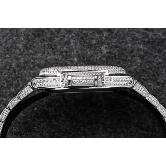 R8 2021年度新品发布, Patek Philippe 百达翡丽运动优雅满天星系列5726/1A-014腕表(鹦鹉螺) 316L精钢镶钻表链表壳,将璀璨的钻石镶嵌入腕间时计,勾人心魂,给阳刚硬朗的运动风格增加了璀璨夺目的光芒,指针、时标刻度覆超强夜光在黑夜为您指引方向,表盘镶嵌施华洛世奇美钻,附月相、日期显示为你呈现满天繁星,搭载定制324 S QA LU 24H/303自动机械(背透机芯),为您的时间保驾护航,尺寸:40.5毫米。 R8 2021年度新品发布, Patek Philippe 百达翡丽运动优雅满天星系列5726/1A-014腕表(鹦鹉螺) 316L精钢镶钻表链表壳,将璀璨的钻石镶嵌入腕间时计,勾人心魂,给阳刚硬朗的运动风格增加了璀璨夺目的光芒,指针、时标刻度覆超强夜光在黑夜为您指引方向,表盘镶嵌施华洛世奇美钻,附月相、日期显示为你呈现满天繁星,搭载定制324 S QA LU 24H/303自动机械(背透机芯),为您的时间保驾护航,尺寸:40.5毫米。