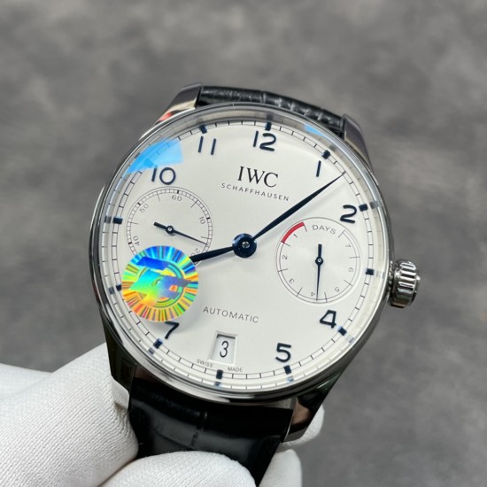 颜值第一！ZF出品。IWC 葡7 V5版 最新机芯、万国IWC－葡萄牙系列 七日链 葡七 自动机械机芯 独立小秒针 真动能指示 蓝宝石玻璃 42mm[色][色]出货实拍