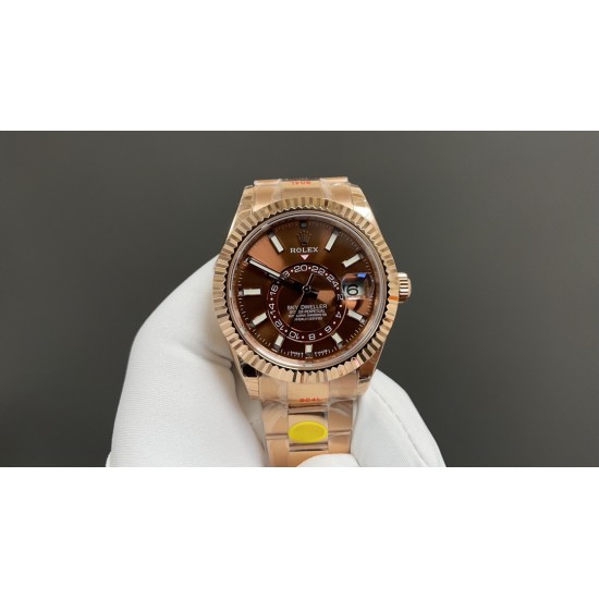 今日推荐劳力士 天行者 玫瑰金咖面 42mm 9002机 顶级品质 出货实拍✈️‏‍   ﻿ ﻿