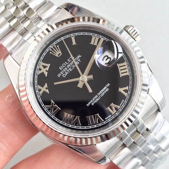『AR精品』ROLEX DATEJUST劳力士日志型腕表副本的十年精华， 并行代购版DATEJUST，完美修正十年间所有副本的不足和缺陷，搭载3135机并搭配正品代购包装物料，重新定义最高品质的DATEJUST副本，真正的A级副本劳力士DATEJUST[AR出品]36mm尺寸。