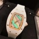 实拍 理查德米勒 RichardMille 糖果棉花糖 最新爆款 bon bon系列最稀有的作品!克服传统工艺打破模式!钟表最受尊敬的技术之一。不是所有人的嫁妆,棉花糖运动曲线和颜色,它们是诱人的。有了理查德米勒,实现了把棉花糖戴在你的手腕上!白色陶瓷加上黄粉绿搪瓷表盘,RM-07柔和的颜色创造了一个组合...甜蜜!糖果店的一次旅行,一个让人难以置信的艺术品。你会戴上它吗? 实拍 理查德米勒 RichardMille 糖果棉花糖 最新爆款 bon bon系列最稀有的作品!克服传统工艺打破模式!钟表最受尊敬的技术之一。不是所有人的嫁妆,棉花糖运动曲线和颜色,它们是诱人的。有了理查德米勒,实现了把棉花糖戴在你的手腕上!白色陶瓷加上黄粉绿搪瓷表盘,RM-07柔和的颜色创造了一个组合...甜蜜!糖果店的一次旅行,一个让人难以置信的艺术品。你会戴上它吗?