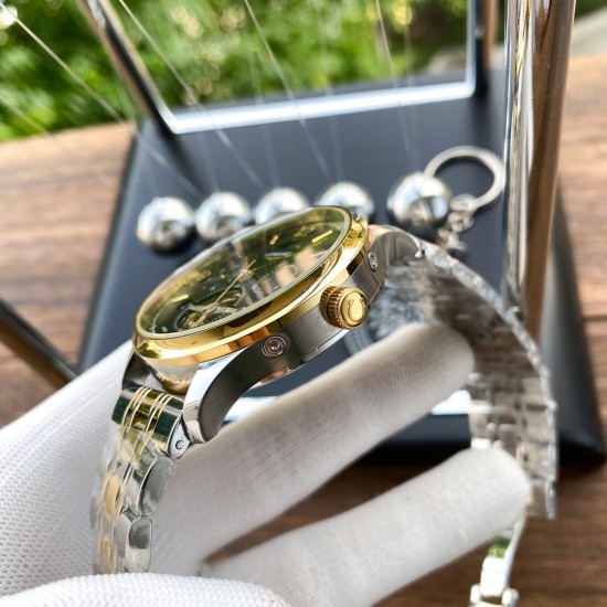 实物拍摄品牌：浪琴-LONGINES 类型：[酷]男士腕表表壳：316精钢（做工优质）表带：进口小牛皮/316精钢（两种可选）机芯：高级定制全自动机械机芯（走时稳定）玻璃：高级强化镀膜镜面尺寸：直径40mm，厚度12mm