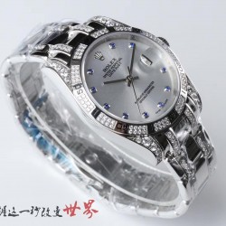 PK臻品 劳力士（最经典日志型系列）高档男表，超强防水，搭载原装进口全自动机械机芯，性能稳定(零返修) ，316精钢，蓝宝石镜面，耐磨防刮花，透底， 防水50米，直径40mm10.5mm ，UF公社 爱表人士不二之选！劳力士一问世便卓而不凡，品德超群，让我们一“劳”永逸吧！