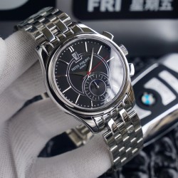 2020新款 百达翡丽 （实拍图）Patek   Philippe 贵族的艺术品！搭配进口9100多功能机芯（0返修）功能（24小时,星期，星辰，月份）进口316精钢！搭配意大利进口小牛皮！原装折叠扣！尺寸42mm。耐磨防刮蓝宝石玻璃！超强防水50米！简约而不简单！你永远无法拥有一块百达翡丽，你只是在替你的后代保管他.  (  慎重承诺 ： 产品实物光泽手感更佳精湛  字盘刻度栩栩如生  壳套工艺都是宗师级别轻身检验 加上新时代机器高技锻造  上手震撼尊贵非凡。你值得拥有！⚠️请认准独家品质
