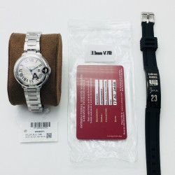 【V6 Factory】力作 市场最高版本 最高复刻 卡.地亚CartierV7升级版 专柜品质！1⃣️【市场最高复刻1-1】V6厂最新升级版本 卡.地亚蓝气球系列 2⃣️直径28MM-33MM-36MM-42MM3⃣️石英款/机械款-市面最高版本镜面凸形鱼眼！4⃣️蓝宝石把头，蓝色宝石颜色！5⃣️石英机芯/搭配6T51机芯机械/2824全自动机械机芯!恒久稳定！自动锤已全部升级原装LOGO及日内瓦洗纹！卡.地亚蓝气球标杆-V6出品，是您唯一首选！V6出品 必属精品 您值得拥有！
