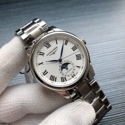 2019浪琴官网新品v2版本浪琴 LONGINES L33 名匠系列月相 市场上唯一一家官方1:1复刻版本，不惜成本[强]升级瑞机壳套字面，原装月相，区别市场普通版本 配置全自动机械机芯，316L精钢，蓝宝石镜面，尺寸39.5mm专柜同步，SJ出品让表又再次刷新高性价比的购表体验