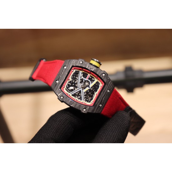 理查德米勒 Richard Mille RM67-02跳高之王冠军款 1:1精准开模 采用100%的(NTPT碳纤维/陶瓷材料)制造 形成表壳上的特殊纹理 搭载原装西铁城全自动机械机芯 摆幅28800 无论壳身大小零散小件也是精心设计 技术成熟并独具动感的线条设计优点 搭配特色尼龙表带 尺寸48X42mm!!! 理查德米勒 Richard Mille RM67-02跳高之王冠军款 1:1精准开模 采用100%的(NTPT碳纤维/陶瓷材料)制造 形成表壳上的特殊纹理 搭载原装西铁城全自动机械机芯 摆幅28800 无论壳身大小零散小件也是精心设计 技术成熟并独具动感的线条设计优点 搭配特色尼龙表带 尺寸48X42mm!!!
