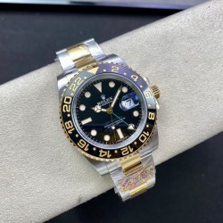 ROLEX 劳力士 GMT格林尼治型 尺寸40mm！精钢表壳表链，蓝宝石镜面，超级夜光，双向陶瓷旋转表圈，原装折叠扣！