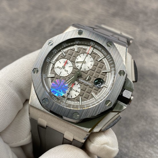 AUDEMARS PIGUET 爱彼 AP 皇家橡树离岸型 大熊猫计时码表 26400SO.OO.A002CA.01 精钢表壳 陶瓷表圈 钛合金按钮 双面蓝宝石镜面 3126机芯 橡胶表带 精钢针扣 44mm JF厂出品!出货实拍 AUDEMARS PIGUET 爱彼 AP 皇家橡树离岸型 大熊猫计时码表 26400SO.OO.A002CA.01 精钢表壳 陶瓷表圈 钛合金按钮 双面蓝宝石镜面 3126机芯 橡胶表带 精钢针扣 44mm JF厂出品!出货实拍