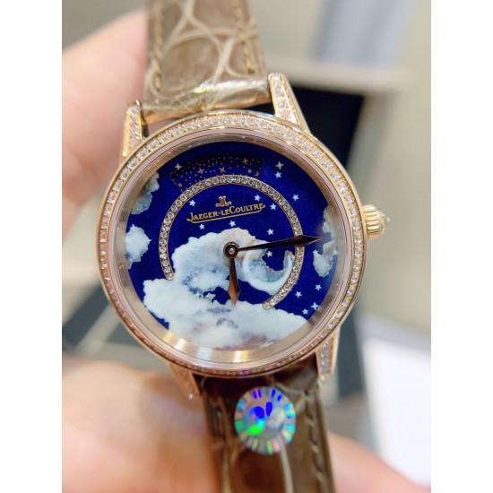 独家实拍,认准品质与细节女人的三大梦想之一,积家约会系列流星腕表 以珍稀工艺呈现变幻莫测的绚烂流星,蓝宝石玻璃,原装折叠扣!尺寸:33mm,厚10mm! 独家实拍,认准品质与细节女人的三大梦想之一,积家约会系列流星腕表 以珍稀工艺呈现变幻莫测的绚烂流星,蓝宝石玻璃,原装折叠扣!尺寸:33mm,厚10mm!