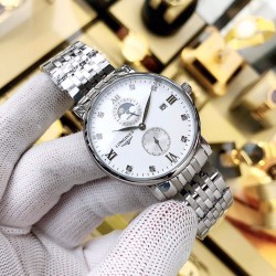 品牌：浪琴-LONGINES  表带：进口小牛皮/316精钢机芯：全自动机械机芯玻璃：高级强化镀膜镜面尺寸：直径40mm，厚度12mm