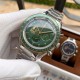 OMEGA 欧米茄 登月腕表——「Speedmaster Apollo 11 50th Anniversary」超霸计时码表，直径42mm，镶嵌黑色陶瓷刻度圈，衬托出醒目的金色刻度。