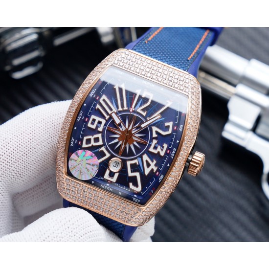 K厂出品:法兰克穆勒V45 SC DT系列54*42mm 全自动日本机械机芯 蓝光镀膜玻璃 超强夜光,日历窗放大镜,意大利牛皮表带底部橡胶,可搭配美洲鳄鱼皮纹,316精钢敖表壳,折叠原装扣 糅合商务设计风格 中间完美弧线夹层设计!!! K厂出品:法兰克穆勒V45 SC DT系列54*42mm 全自动日本机械机芯 蓝光镀膜玻璃 超强夜光,日历窗放大镜,意大利牛皮表带底部橡胶,可搭配美洲鳄鱼皮纹,316精钢敖表壳,折叠原装扣 糅合商务设计风格 中间完美弧线夹层设计!!!