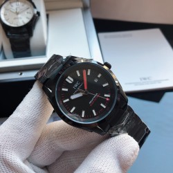 IWC 万国 R42 海洋时计公园系列腕表，采用IWC潜水系统，同样适合用于陆地探险。海洋时计色彩雅致，外形霸气，同样适合日常佩戴。尺寸的42mm，实力复刻，装载进口机芯，自动机械，(零返修）蓝宝石镜面，904L精钢材质，淬火钢针锋芒所向。超强夜光 三杰精致推荐男士机械腕表 SJ为你精心打造超真实实物图拍摄