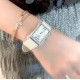 实拍 PATEK PHILIPPE百达翡丽系列 女士腕表(白金表壳搭配沙丁布带,表圈镶嵌天然锆石,蓝宝石玻璃,搭载瑞士石英机芯,尺寸30*34*7毫米) 实拍 PATEK PHILIPPE百达翡丽系列 女士腕表(白金表壳搭配沙丁布带,表圈镶嵌天然锆石,蓝宝石玻璃,搭载瑞士石英机芯,尺寸30*34*7毫米)