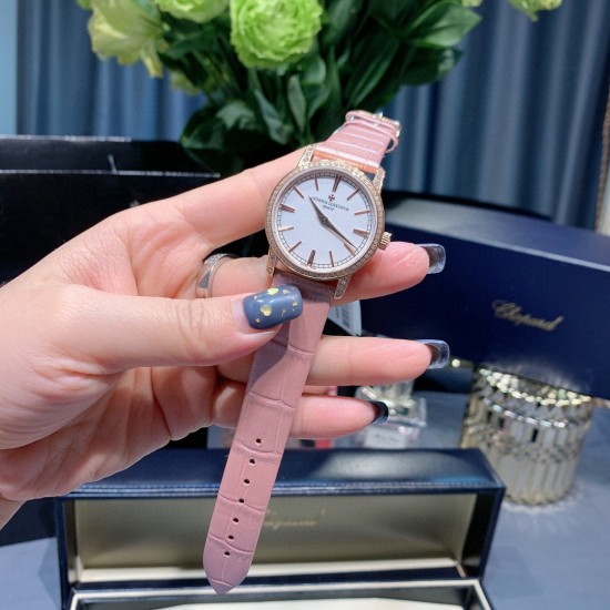 实拍2020年江诗丹顿传袭超薄系列-Vacheron Constantin 专为女神打造的,奢华时尚,采用进口316钢表壳,搭配原装进口9015机芯(0返修),天然蓝宝石玻璃镜面,直径33mm,超薄工艺7.8mm,超强防水30米,竹节纹进口小牛皮表带,一表一码。 实拍2020年江诗丹顿传袭超薄系列-Vacheron Constantin 专为女神打造的,奢华时尚,采用进口316钢表壳,搭配原装进口9015机芯(0返修),天然蓝宝石玻璃镜面,直径33mm,超薄工艺7.8mm,超强防水30米,竹节纹进口小牛皮表带,一表一码。