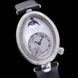 AW厂高端品质：宝玑那不勒斯王后系列REINE DE NAPLES[色]高品质女士瑞士石英机芯女表[色]设计灵感正是来自宝玑大师为那不勒斯王后卡洛琳缪拉所创制的世界首枚腕表。该系列腕表采用鹅卵形的表壳和机芯，设计独特，曲线优美，以时尚.优雅的形式表达现代女性的柔美与妩媚，散发着浓浓诗意。