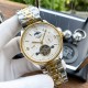 实物拍摄品牌：浪琴-LONGINES 类型：[酷]男士腕表表壳：316精钢（做工优质）表带：进口小牛皮/316精钢（两种可选）机芯：高级定制全自动机械机芯（走时稳定）玻璃：高级强化镀膜镜面尺寸：直径40mm，厚度12mm
