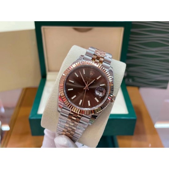 ROLEX 劳力士 咖啡色面 日志～