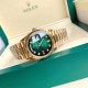 劳力士 ROLEX 金绿 日志～