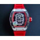 理查德米勒 RICHARD MILLE 最新升級特别版 抛光亮壳 让你体验最亮鬼头 带出最经典的RM052鬼头经典传奇 永不落后 镂空骷髅头腕表.骷髅头轮廓突出,造型霸气不羁,具有震撼人心的魅力。搭配艳耀色彩的真皮轻便表带,更拉风,更前卫。缤纷盛夏,换上短袖T恤的你,腕间搭上鲜艳的表款,是不是很吸睛?尺寸43x50mm ⚠️请认准独家品质 理查德米勒 RICHARD MILLE 最新升級特别版 抛光亮壳 让你体验最亮鬼头 带出最经典的RM052鬼头经典传奇 永不落后 镂空骷髅头腕表.骷髅头轮廓突出,造型霸气不羁,具有震撼人心的魅力。搭配艳耀色彩的真皮轻便表带,更拉风,更前卫。缤纷盛夏,换上短袖T恤的你,腕间搭上鲜艳的表款,是不是很吸睛?尺寸43x50mm ⚠️请认准独家品质