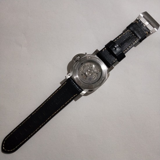 沛纳海热卖款男士机械表,型号:PAM 001537,系列:LUMINOR 1950系列,尺寸:直径44mm,厚度15mm,表壳:精钢316L白壳,玻璃:高硬度矿物质玻璃,表带:黑色真皮表带,机芯:海鸥全自动动能显示机芯! 品质卓越,魅力呈现,欢迎转载 沛纳海热卖款男士机械表,型号:PAM 001537,系列:LUMINOR 1950系列,尺寸:直径44mm,厚度15mm,表壳:精钢316L白壳,玻璃:高硬度矿物质玻璃,表带:黑色真皮表带,机芯:海鸥全自动动能显示机芯! 品质卓越,魅力呈现,欢迎转载