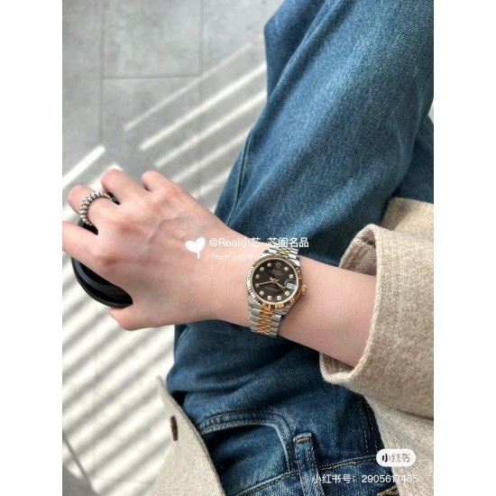 劳力士日志31mm“金灰”色！最靓的颜色搭配！上手效果！