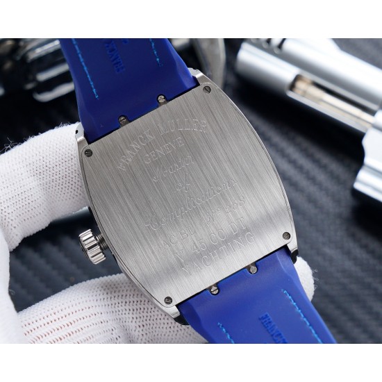 K厂出品:法兰克穆勒V45 SC DT系列54*42mm 全自动日本机械机芯 蓝光镀膜玻璃 超强夜光,日历窗放大镜,意大利牛皮表带底部橡胶,可搭配美洲鳄鱼皮纹,316精钢敖表壳,折叠原装扣 糅合商务设计风格 中间完美弧线夹层设计!!! K厂出品:法兰克穆勒V45 SC DT系列54*42mm 全自动日本机械机芯 蓝光镀膜玻璃 超强夜光,日历窗放大镜,意大利牛皮表带底部橡胶,可搭配美洲鳄鱼皮纹,316精钢敖表壳,折叠原装扣 糅合商务设计风格 中间完美弧线夹层设计!!!