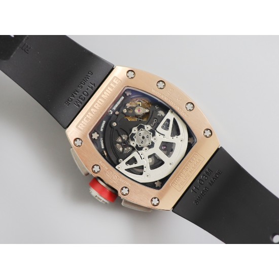 少量到货KV新品强势来袭理查德 米尔RM-011“红色恶魔”飞返计时码表，配合邁凱輪特別紀念橡膠帶子。KV购买原版后精密開模；無論是結構尺寸，還是顏色上完全和著名的邁凱輪橙色完全同质同步，目前市场上为KV首创。有黑色和橙色二种 邁凱輪特別紀念橡膠表帶可选[得意][得意]
