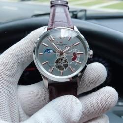 品牌：江诗丹顿༶VacheronConstantinv Z2 款式：尊贵绅士潮男腕表༶机械尺寸：43mm13mm 机芯：三针飞轮月相机械镜面：矿物质水晶玻璃材料：316精钢表扣：折叠扣 精致打造 三杰完美呈现༶精品力推༶欢迎转载 SJ为你精心挑选超真实男士机械腕表