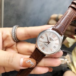 浪琴开创者系列-LONGINES  女士腕表316精钢（做工优质）进口小牛皮/316精钢（两种可选）高制定制全自动机械机芯（走时稳定） 高级强化镀膜镜面 直径35mm，厚度12mm女士腕表